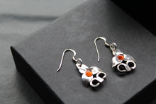 Load image into Gallery viewer, Cutlery Earrings with Amber
