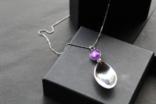 Load image into Gallery viewer, Cutlery Pendant with Amethyst
