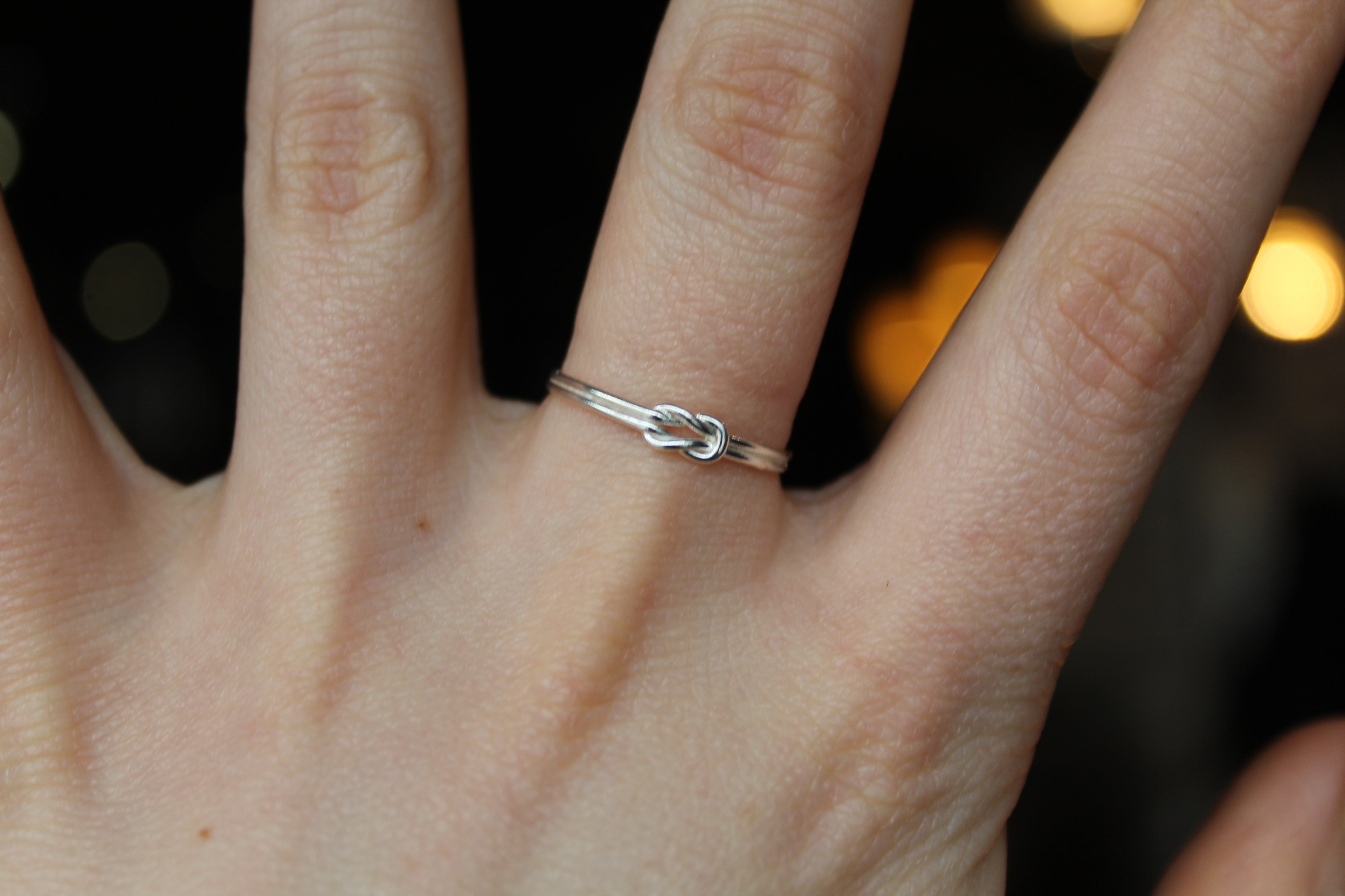 Dainty Infinity Knot Ring