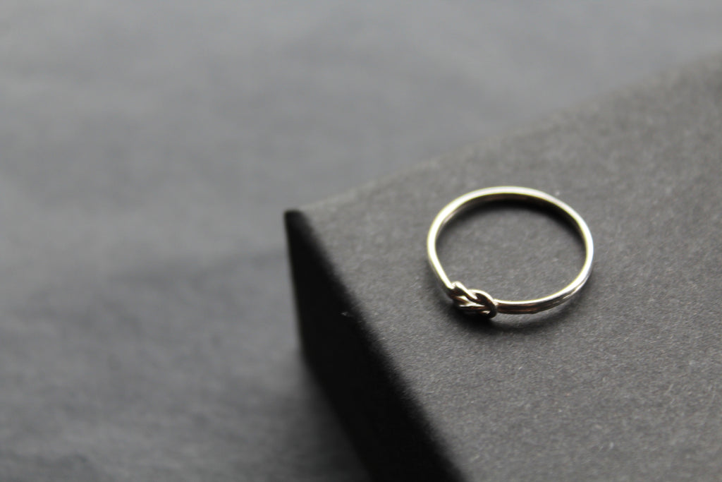 Dainty Infinity Knot Ring