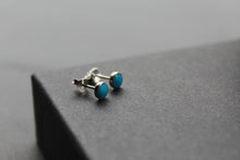 Load image into Gallery viewer, Dainty Turquoise Studs
