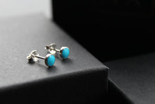 Load image into Gallery viewer, Dainty Turquoise Studs
