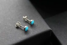 Load image into Gallery viewer, Dainty Turquoise Studs
