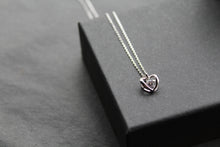 Load image into Gallery viewer, Dancing Clear CZ Heart Necklace
