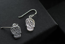Load image into Gallery viewer, Day of the Dead Drop Earrings
