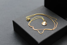 Load image into Gallery viewer, Diamond Cut Gold Disc Necklace
