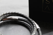 Load image into Gallery viewer, Double Band Thin Leather Bracelet
