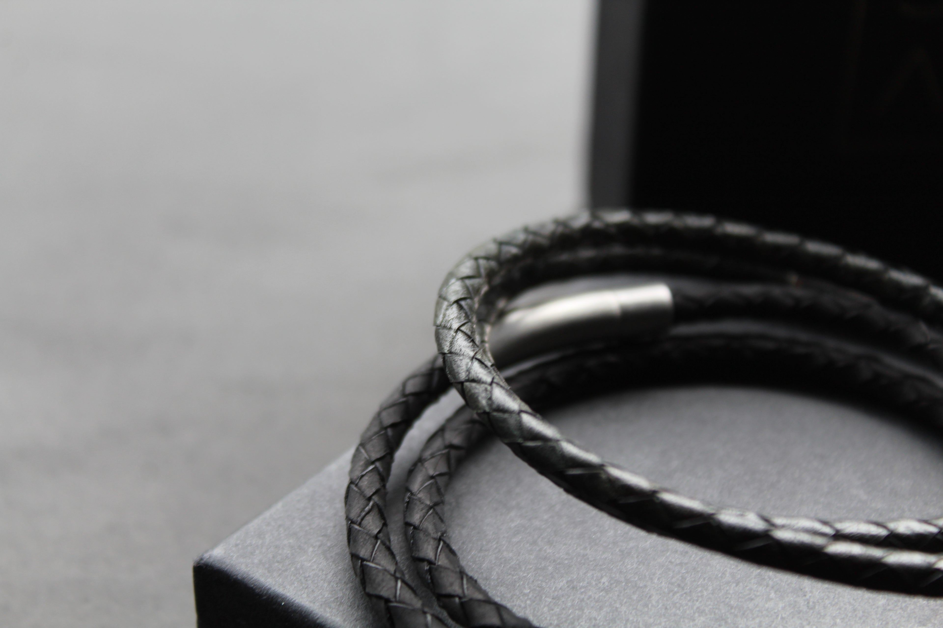 Double Band Thin Leather Bracelet