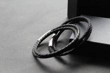 Load image into Gallery viewer, Double Band Thin Leather Bracelet
