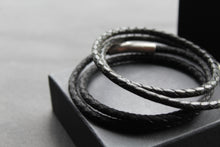 Load image into Gallery viewer, Double Band Thin Leather Bracelet

