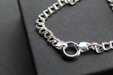 Load image into Gallery viewer, Double Linked Silver Curb Chain Bracelet
