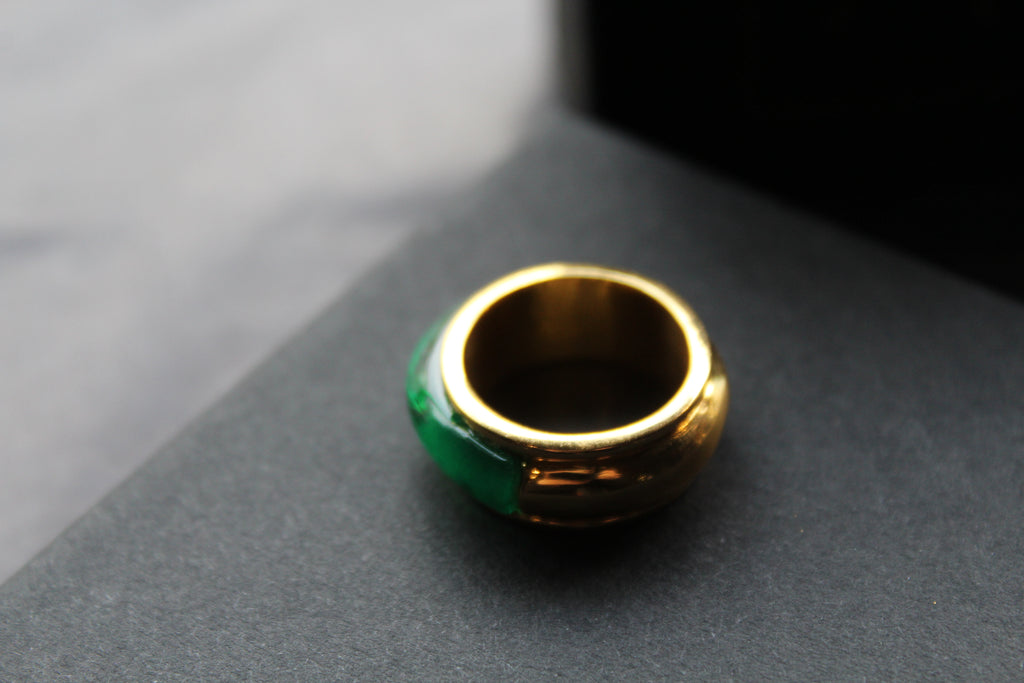 Emerald Green Cocktail Ring