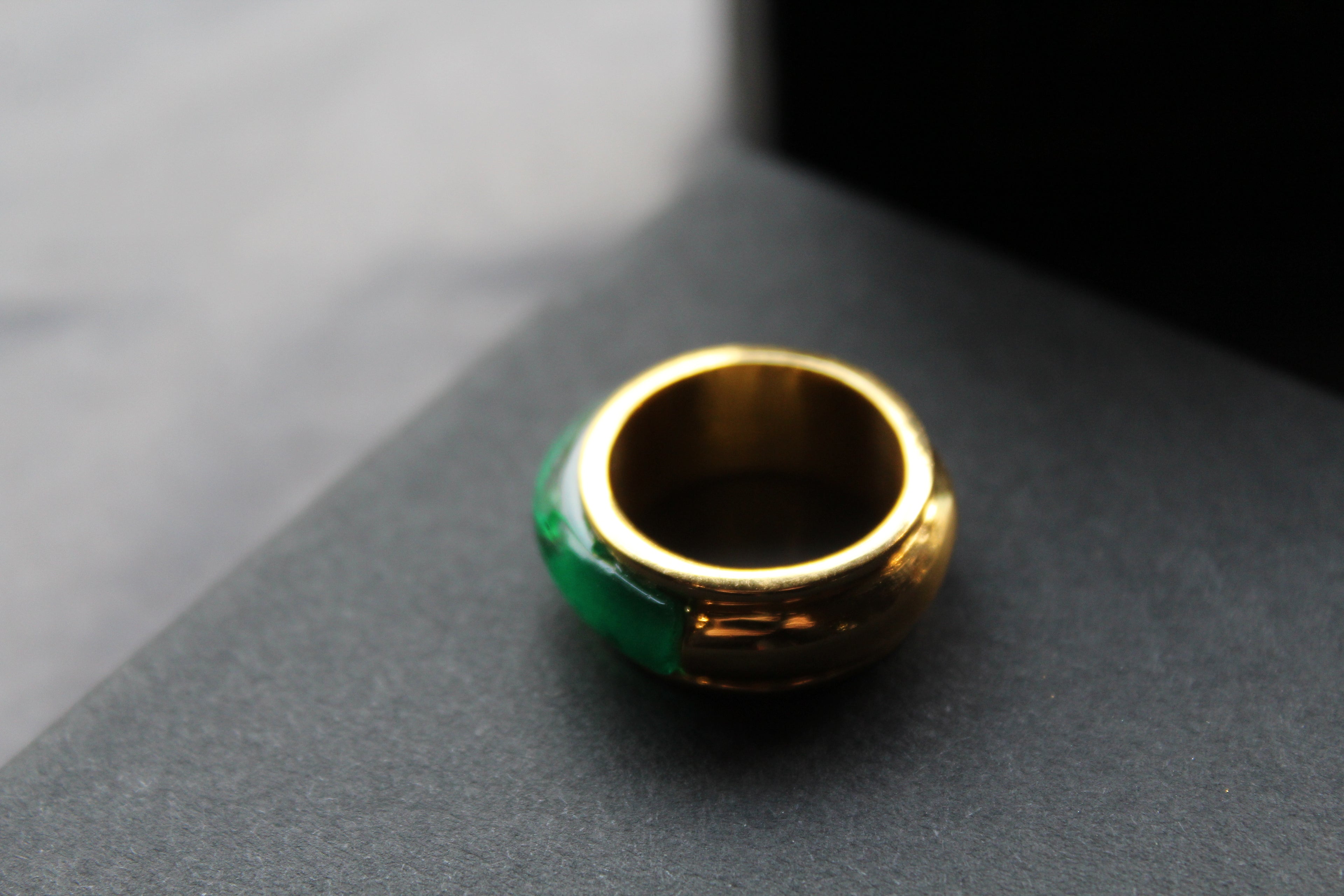 Emerald Green Cocktail Ring