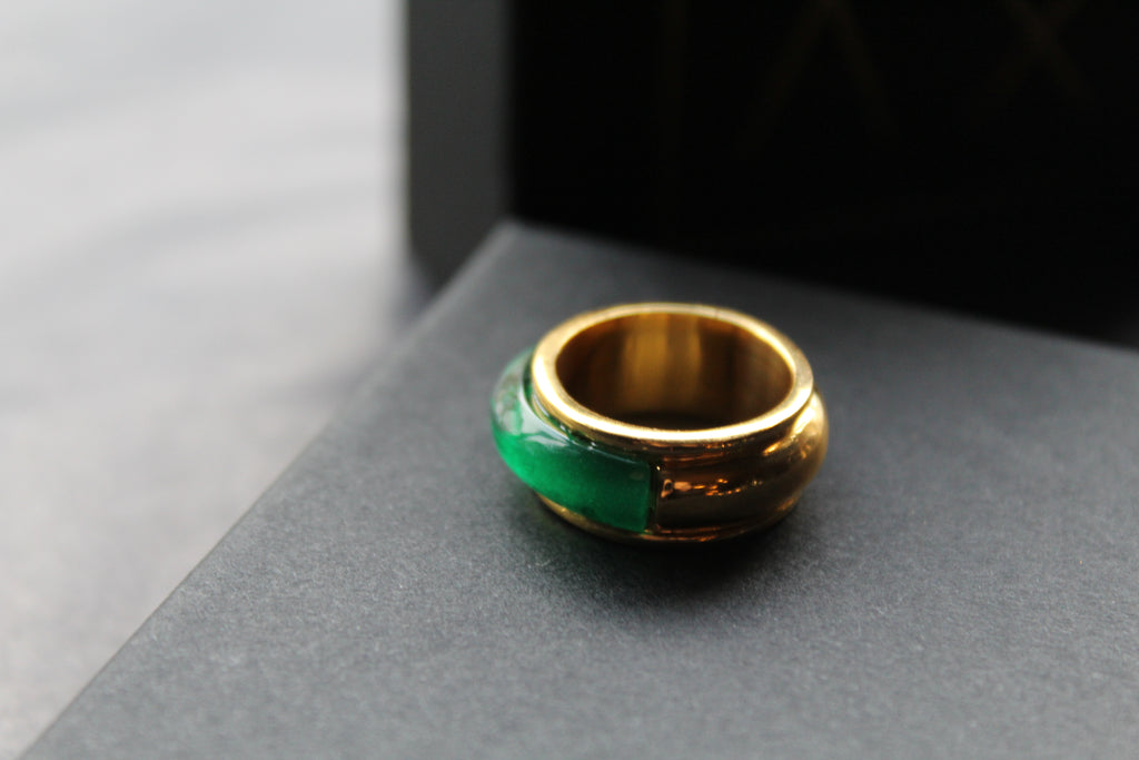 Emerald Green Cocktail Ring