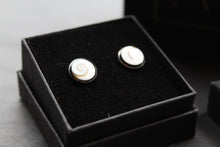 Load image into Gallery viewer, Eye of Shiva Silver Studs
