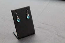 Load image into Gallery viewer, Faceted Aqua Chalcedony Drop Earrings
