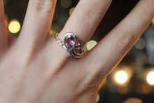 Load image into Gallery viewer, Faceted Teardrop Amethyst Ring
