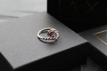Load image into Gallery viewer, Faceted Teardrop Amethyst Ring
