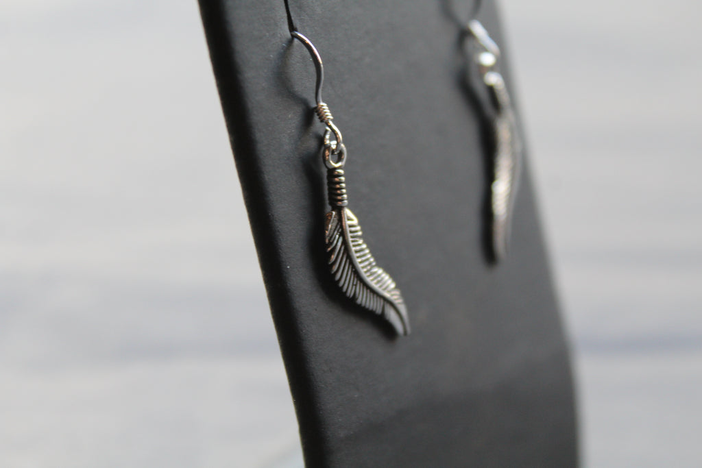 Feather Drop Earring