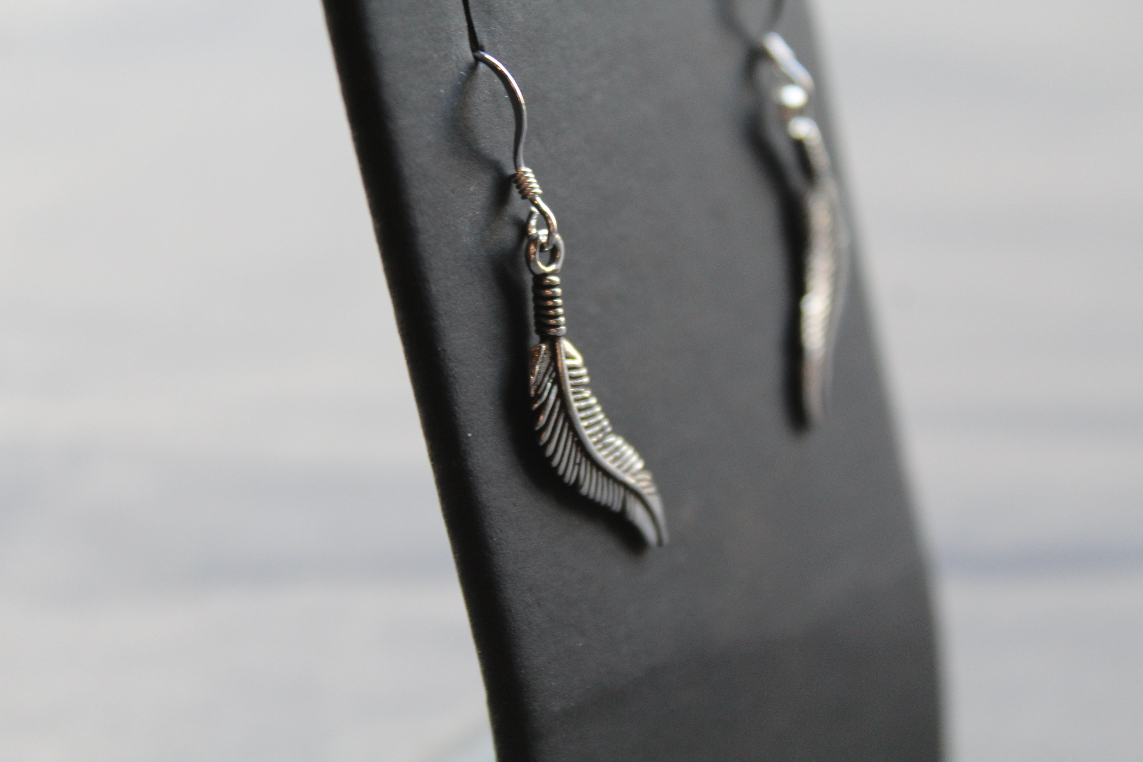 Feather Drop Earring