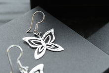 Load image into Gallery viewer, Fine Hammered Butterfly Earrings
