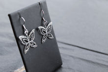 Load image into Gallery viewer, Fine Hammered Butterfly Earrings
