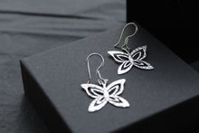 Load image into Gallery viewer, Fine Hammered Butterfly Earrings
