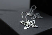 Load image into Gallery viewer, Fine Hammered Butterfly Earrings
