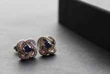 Load image into Gallery viewer, Glamour Cubic Zirconia &amp; Silver Earrings
