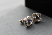 Load image into Gallery viewer, Glamour Cubic Zirconia &amp; Silver Earrings
