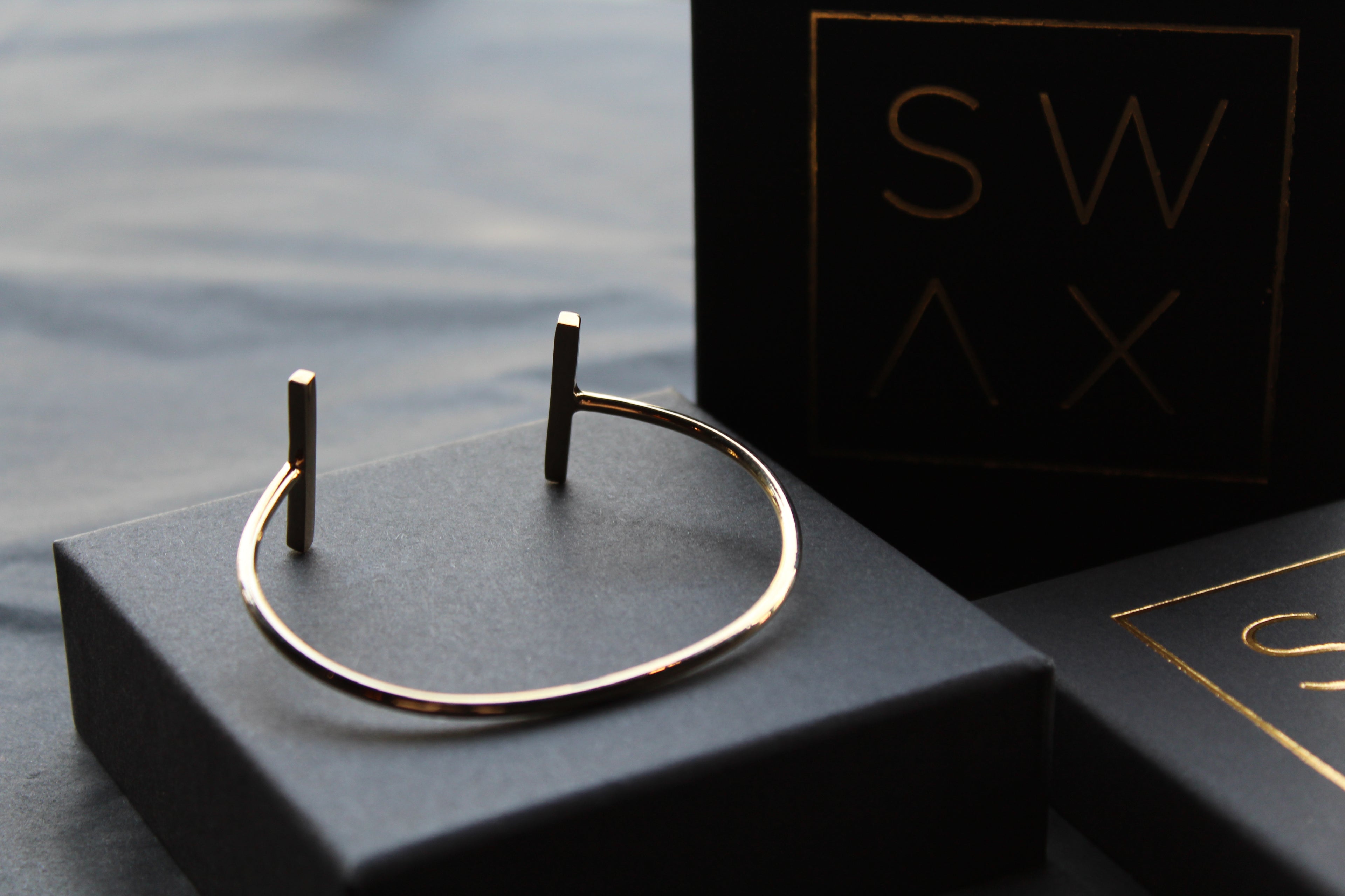 Gold Bar Bangle