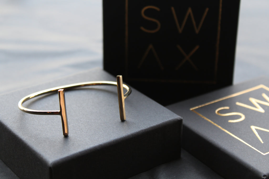 Gold Bar Bangle