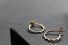 Load image into Gallery viewer, Gold Plated Stud Hoops
