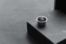 Load image into Gallery viewer, Hammered 10mm Silver Band
