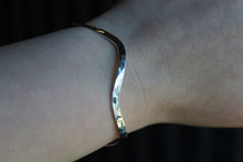 Load image into Gallery viewer, Wave shaped Hammered Cuff
