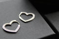 Heart Hoop Cubic Zirconia