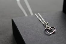 Load image into Gallery viewer, Heart Pendant Necklace with CZ Detail
