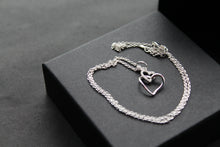 Load image into Gallery viewer, Heart Pendant Necklace with CZ Detail

