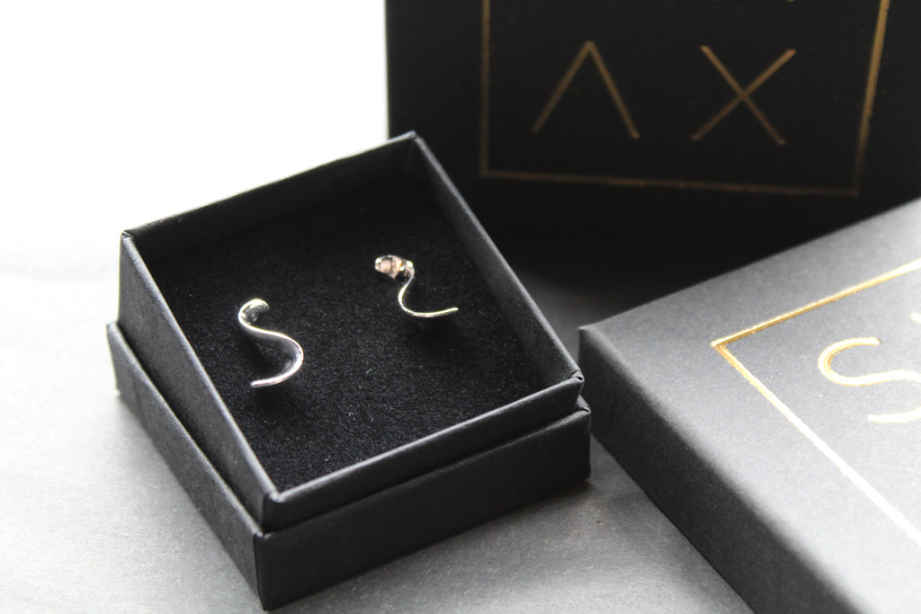 High Shine Swirl Stud