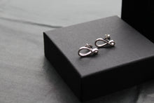 Load image into Gallery viewer, Infinity Stud with Clear CZ Detail
