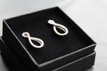 Load image into Gallery viewer, Infinity Stud with Clear CZ Detail
