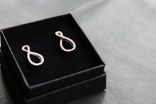 Load image into Gallery viewer, Infinity Stud with Clear CZ Detail
