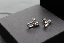 Load image into Gallery viewer, Infinity Stud with Clear CZ Detail
