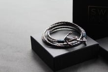 Load image into Gallery viewer, Leather Bracelets with Stainless Steel Anchor Clasp
