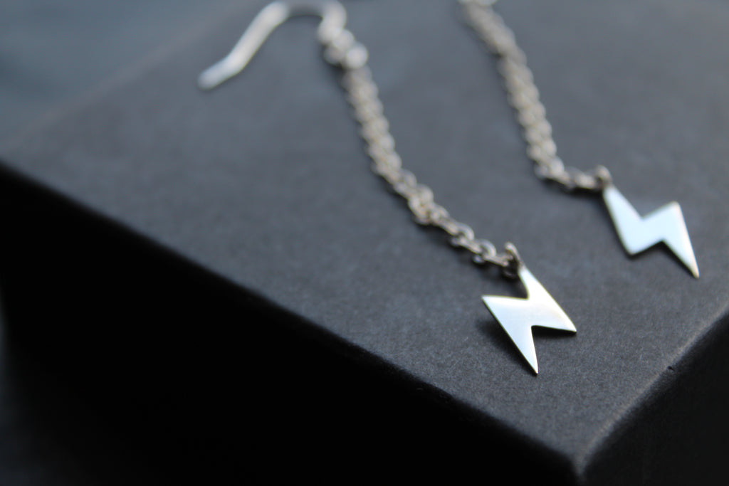 Lightning Bolt Drop Earrings