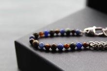 Load image into Gallery viewer, Mixed Tigers Eye &amp; Amazonite Bead Bracelet
