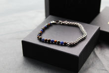 Load image into Gallery viewer, Mixed Tigers Eye &amp; Amazonite Bead Bracelet
