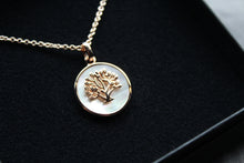 Load image into Gallery viewer, Mother Of Pearl Tree of Life Necklace
