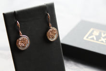 Load image into Gallery viewer, Mother of Pearl Tree of Life Earrings
