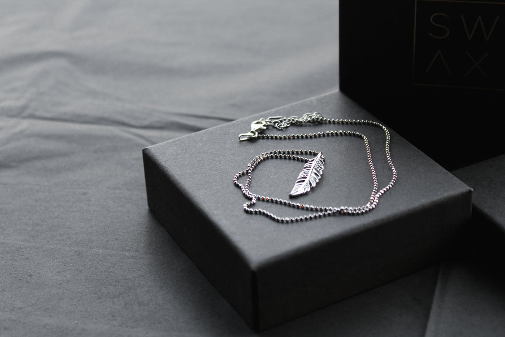 Multi Coloured Feather Necklace